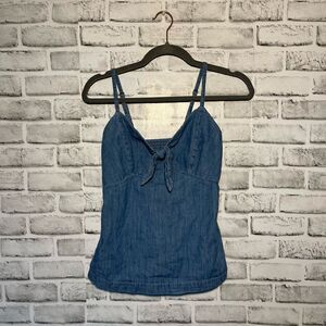 Old navy size: XS tie front denim tanktop            